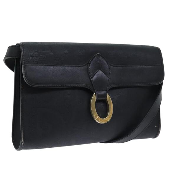 DIOR Trotter Canvas Shoulder Bag Black - Picture 1 of 16